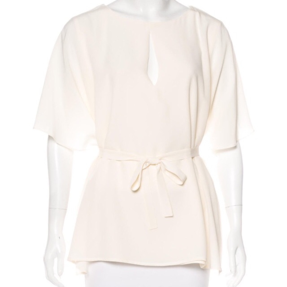 Etro ivory silk top